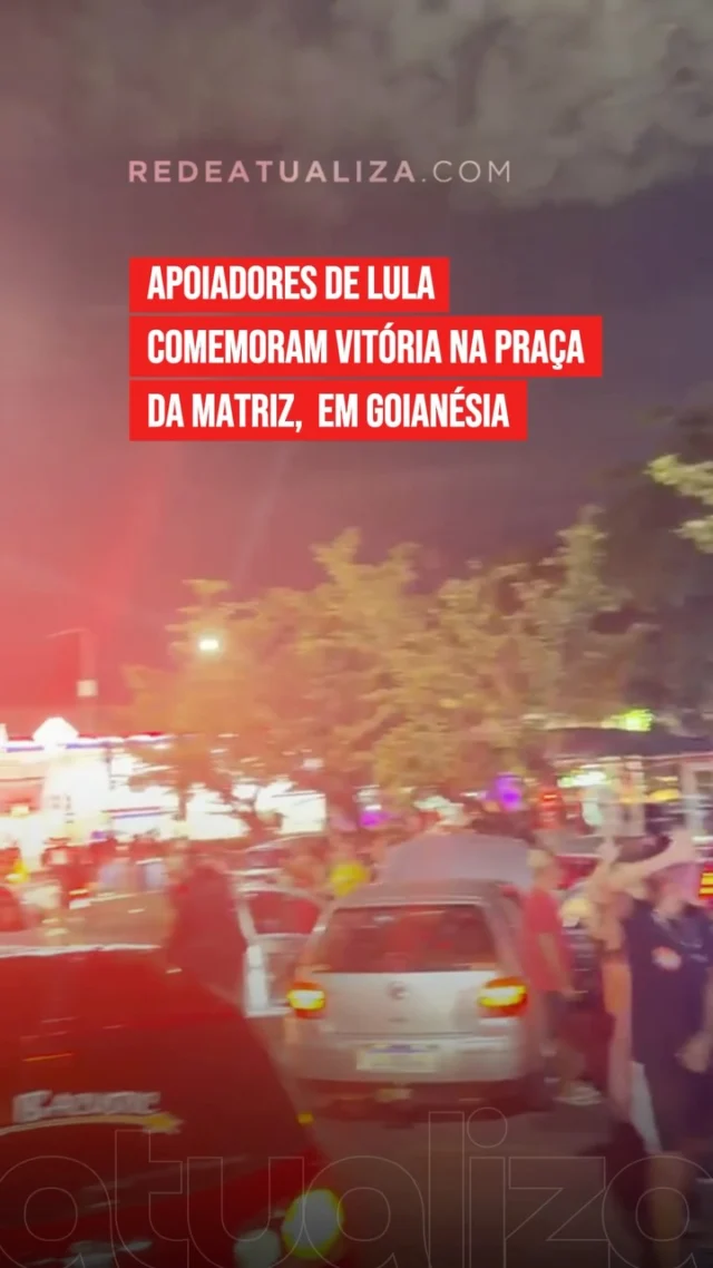 Apoiadores do presidente Luiz Inácio Lula da Silva (PT) se reuniram na Praça da Matriz, em Goianésia