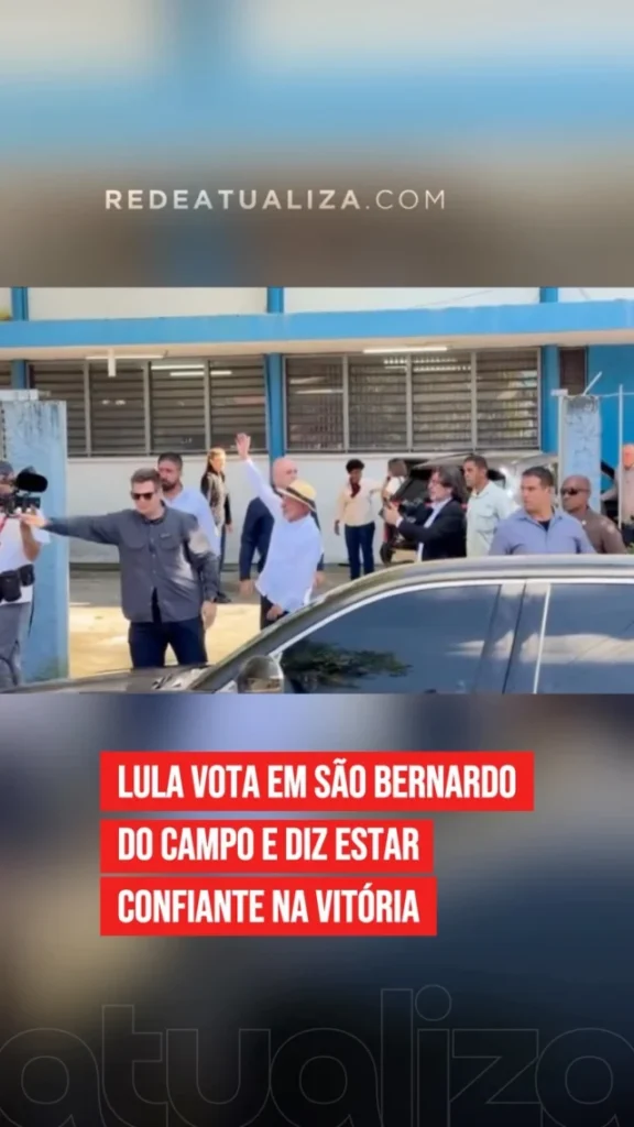 Lula vota em São Bernardo do Campo e diz que resultado das urnas será respeitado