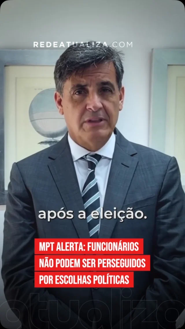 O procurador-geral do Trabalho, Gláucio Araújo de Oliveira, reforçou que trabalhadores não podem sofrer ameaças