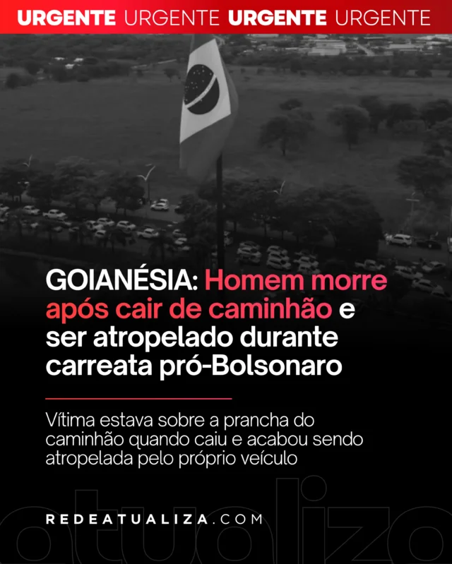 Homem morre após cair de caminhão durante carreata em Goianésia