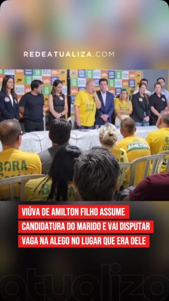 Viúva de Amilton Filho será candidata a deputada estadual